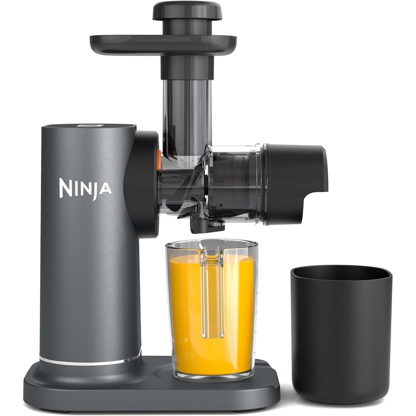 288193 - NINJA Shtrydhëse frutash dhe perimesh me presë të ftohtë, gotë 700 ml, enë tuli 1.1 L, për lëngje të freskëta, e sigurt për larje në lavastovilje, gri, JC151EU
