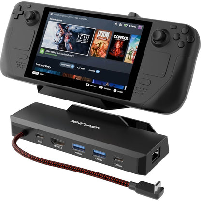 305367 - WAVLINK Stacion Dokimi me Steam Deck 6-në-1, 4K@144Hz HDMI 2.1, 100W PD IN, 3X 10G USB 3.2, Gigabit RJ45
