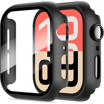 277255 - Mbrojtëse ekrani Diruite me 2 pjesë për Apple Watch SE 3/2/1 / Seria 6 5 4, 40 mm, qelq i temperuar, e zezë
