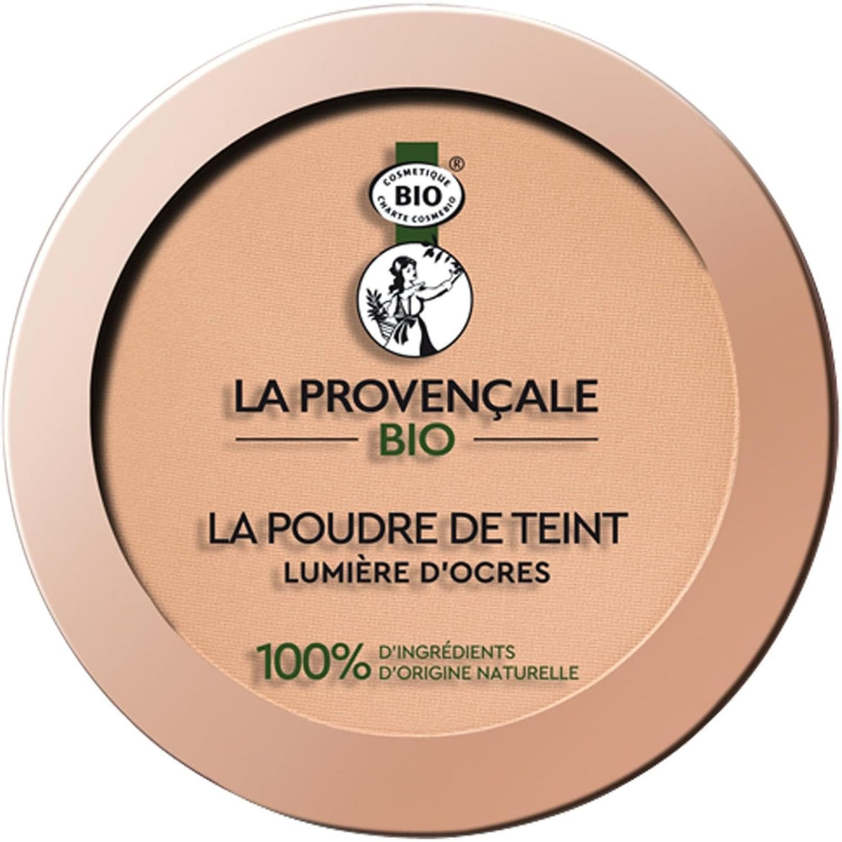 301163 - LA PROVENCAL BIO - PUDËR PËR FONDATINË ME NGJYRË OKERI - E CERTIFIKUAR ORGANIKE - 100% PËRBËRËS ME RRJEDHJE NATYRALE - PËR TË GJITHA LLOJTE E LËKURËS - NUANCA: MESATARE (02) - 8 g