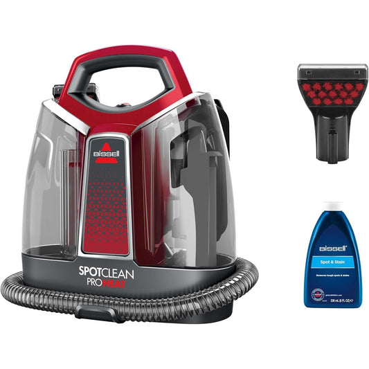 89172 - BISSELL SpotClean ProHeat, Pastrues Qilimash dhe Njollash me Motor 330W, Teknologji HeatWave, Përdorim për Divane, Qilima, Dyshekë dhe Më Shumë, Modeli 36988