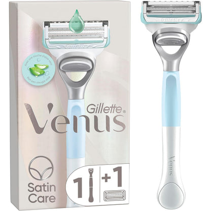 300996 - GILLETTE Venus + Satin Care Briskë për femra - Dorezë e ripërdorshme, fishek mbushës, teh preciz, rroje e butë