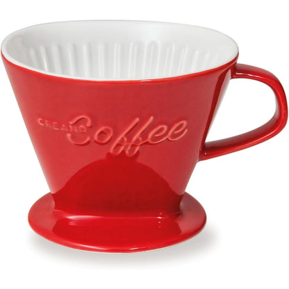 215646 - Filtër kafeje prej porcelani, Filtri Madhësia 4 (i Kuq)