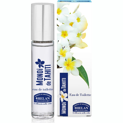 272347 - HELAN Monoi de Tahiti - Parfum për femra me aromë lulesh, 10 ml, Ujë tualeti me aromë kokosi, lule tiare, nota jasemini dhe qelibar, aromë vaniljeje të ëmbël