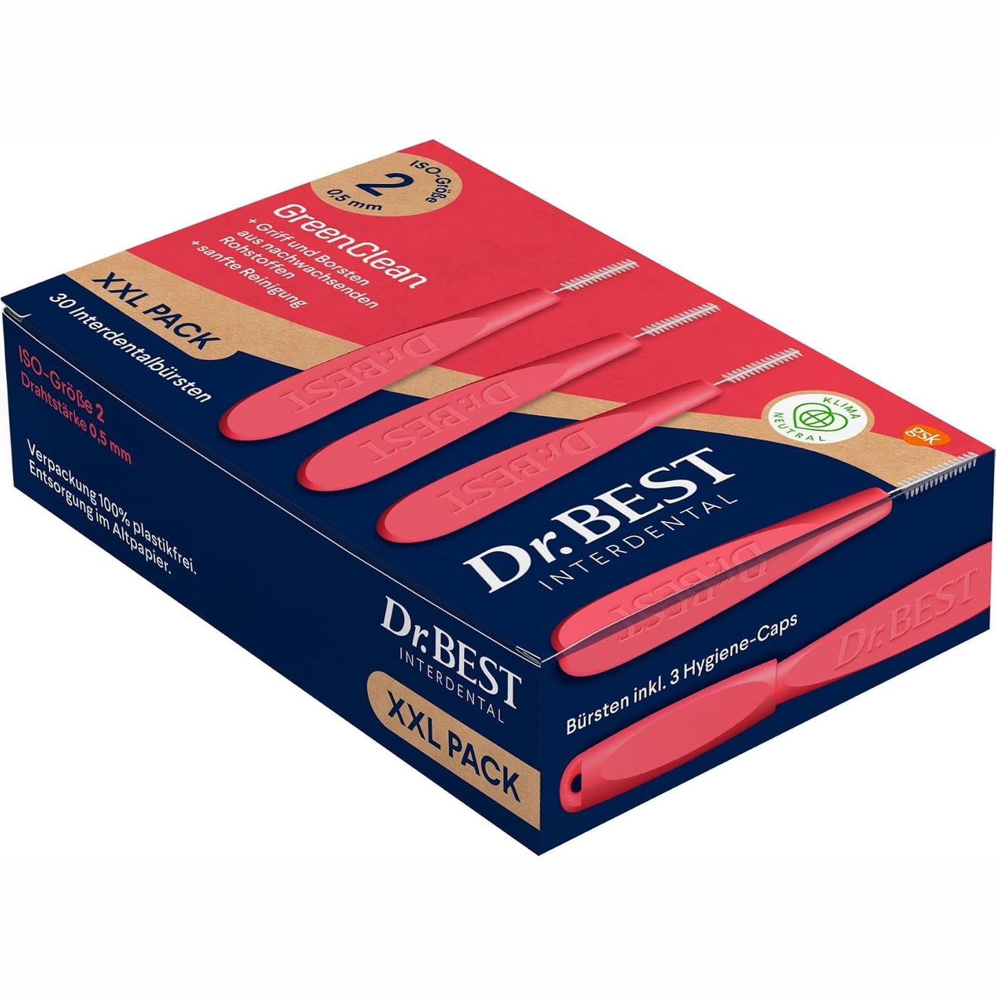 290205 - DR.BEST GreenClean Interdental, 30 St. Interdentalbürsten, Paketa e Madhe Madhësia 2