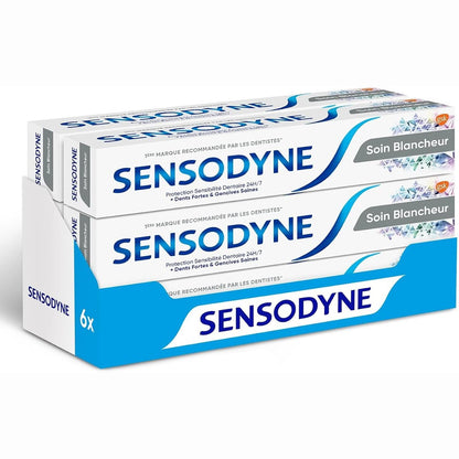 336054 - SENSODYNE, Pastë dhëmbësh zbardhuese, Mbrojtje e plotë ndaj ndjeshmërisë 24-orëshe me veprim zbardhues, 6 x 75ml