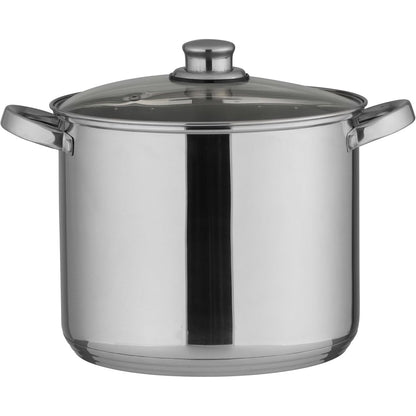 217768 - axentia Tenxhere universale në ngjyrë argjendi, me kapak qelqi, çelik inox, kapacitet 10 litra