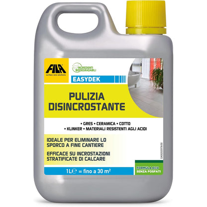 138096 - FILA Detergjent Pastrues Surface Care Solutions Easydek për Zbutjen e Gurëve, Kapacitet 1 Litër