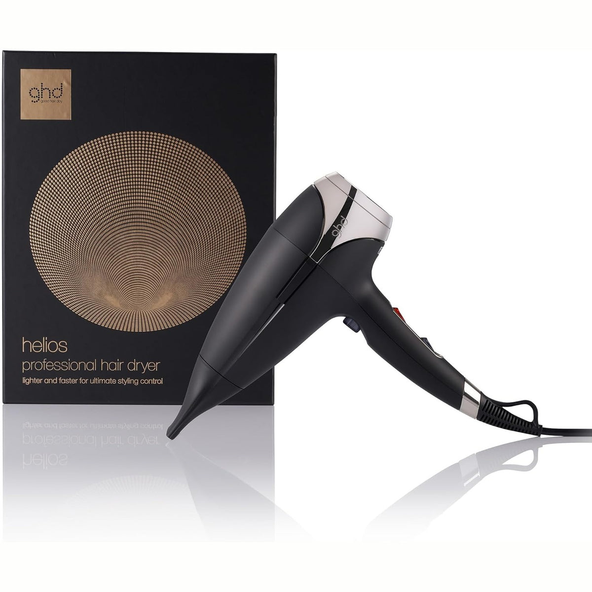 320864 - GHD THARËSE FLOKËSH HELIOS PROFESSIONAL JONIK: Kundër Kaçurrelave, Tharje e Shpejtë, Dizajn Ergonomik, E Zezë