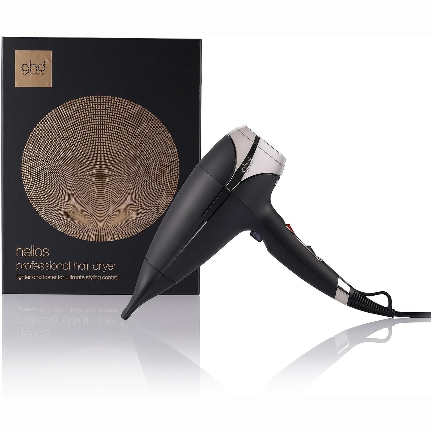 320865 - GHD THARËSE FLOKËSH HELIOS PROFESSIONAL JONIK: Kundër Kaçurrelave, Tharje e Shpejtë, Dizajn Ergonomik, E Zezë