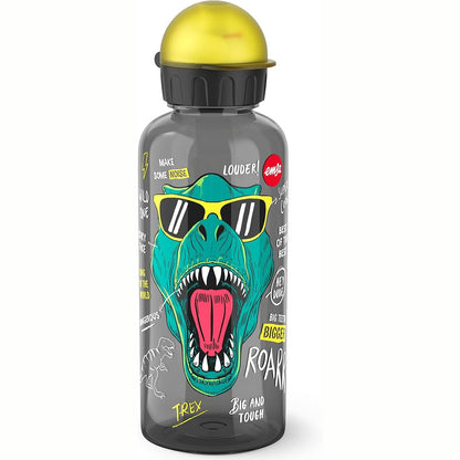 198192 - EMSA Shishe Uji Tritan Teens, Kapacitet 0.6L, 100% e Papërshkueshme, Kapak i Zgjuar, e Fortë, Dizajn Dinosauri, Modeli N30603