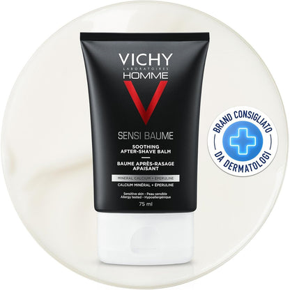271725 - VICHY - Sensi-Baume, Balsam qetësues pas rroje për burra, Kujdes 24-orësh, Balsam mjekre i pasuruar me kalcium