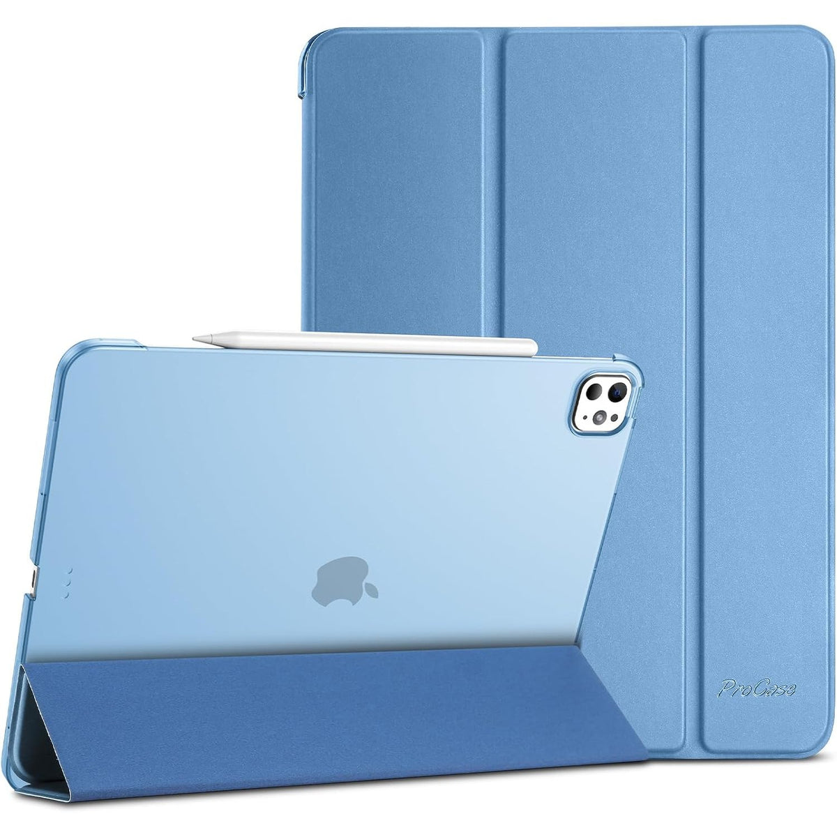 310464 - PROCASE Mbështjellës për iPad Pro 13 inç (M5) 2025/(M4) 2024, Mbulesë Mbrojtëse e Përmirësuar, Gjumi/Zgjim Automatik - Blu e Re