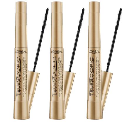 318167 - L'ORÉAL PARIS Rimel Teleskopik Zgjatës, E Zezë Intense, krehër fleksibël me furçë, formula e kremit intensifikues, ngjyra: E Zezë Karboni