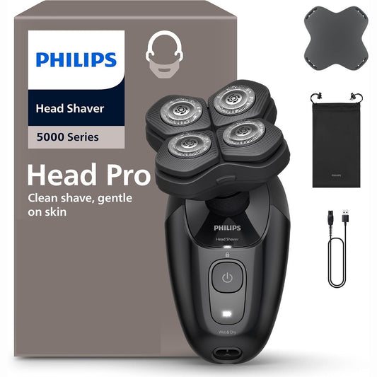 315416 - Makinë rroje Head Shaver Pro Seria 5000 HS5980/15, për burra dhe gra, kokë fleksibile 360°, tehe ComfortCut.