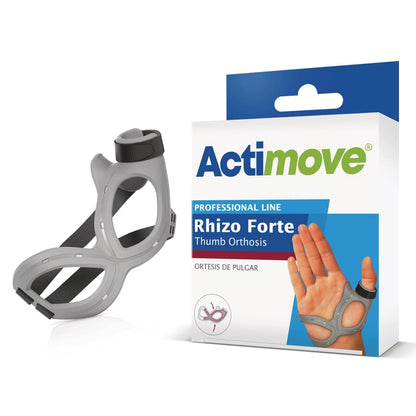 289738 - ACTIMOVE Mbajtëse Imobilizimi e Gishtit të Madh për Rhizartrozë, Gisht të Madh të Skiatorit, Artrit Reumatoid, Shtrembërime - Dora e Djathtë - Gri, Madhësia M.