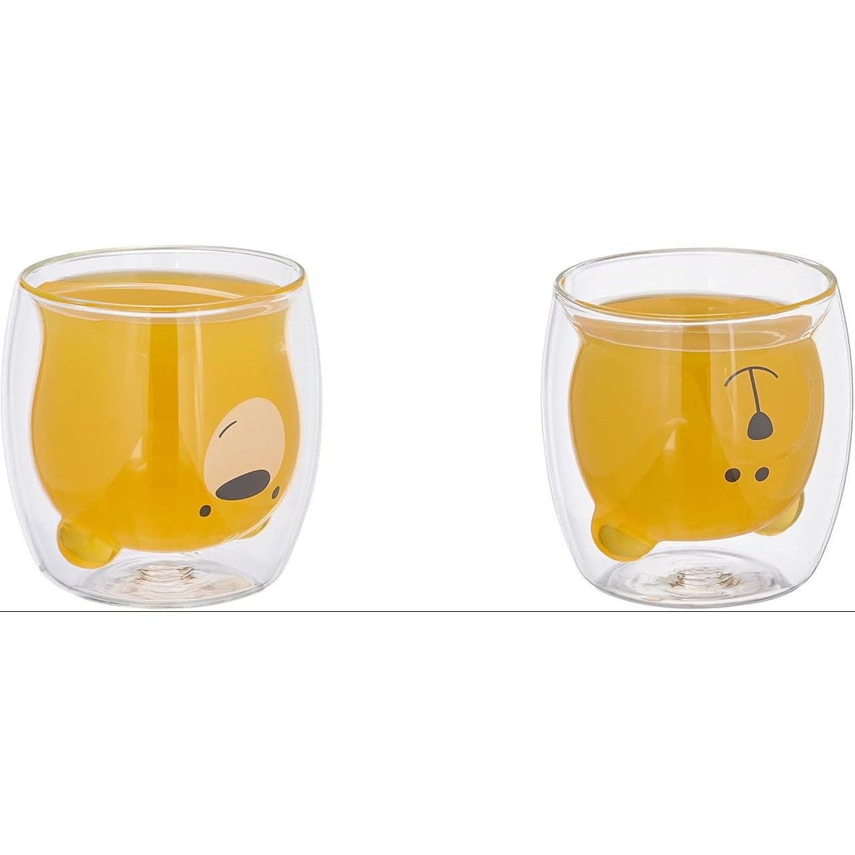 215217 - RELAXDAYS Gotë me dy shtresa, Set prej 2 copësh, Gotë Borosilikat, 300ml.