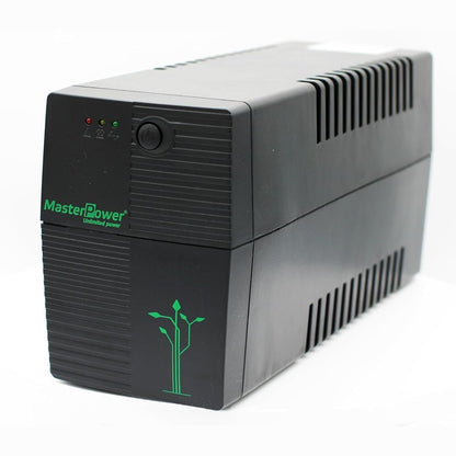 272936 - MASTER POWER Sistem Furnizimi me Energji të Pandërprerë (UPS) 650 VA, Tension Daljeje Konstant 360W, 2 Priza Schuko