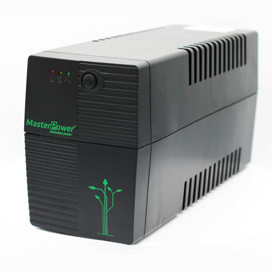 272936 - MASTER POWER Sistem Furnizimi me Energji të Pandërprerë (UPS) 650 VA, Tension Daljeje Konstant 360W, 2 Priza Schuko