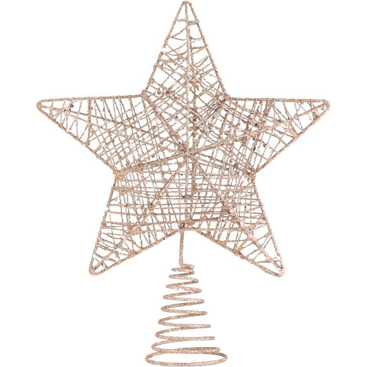 198313 - VEYLIN Yll Zbrazët Për Dekorimin e Pemës së Krishtlindjeve, Materiali Shampanjë me Shkëlqim, Për Pemë Krishtlindjesh