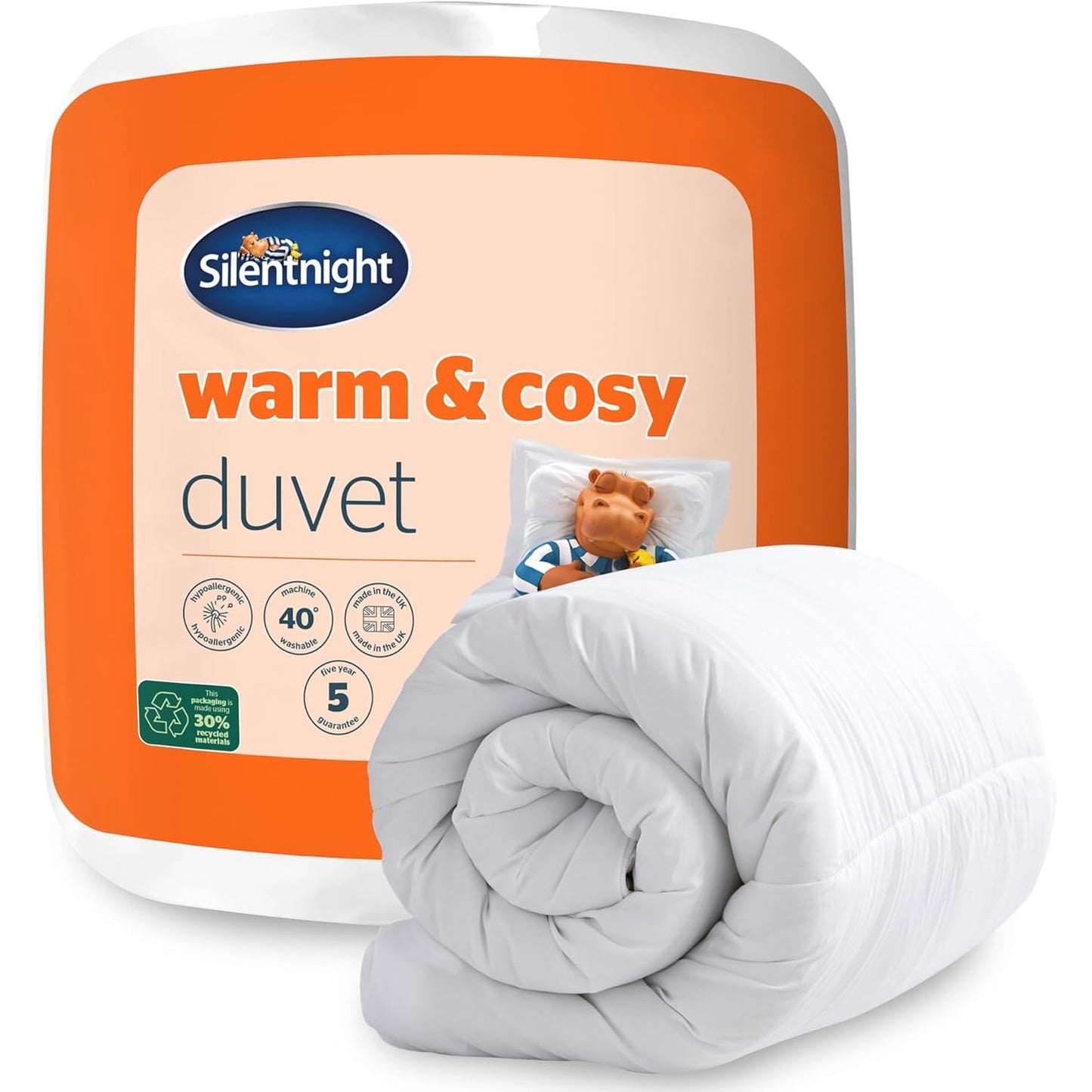218155 - SILENTNIGHT Jorgan dimëror dysh 15 Tog - 200 x 200 cm - I ngrohtë dhe komod - Hipoalergjik - I lahet në lavatriçe
