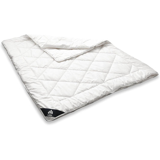 191096 - IRISETTE Jorgan Merino 4-Stinësh 135x200 cm, 2 copë, i Lehtë, 100% Lësh Virgjër, Pambuku Saten, Oeko-Tex, Prodhuar në Gjermani