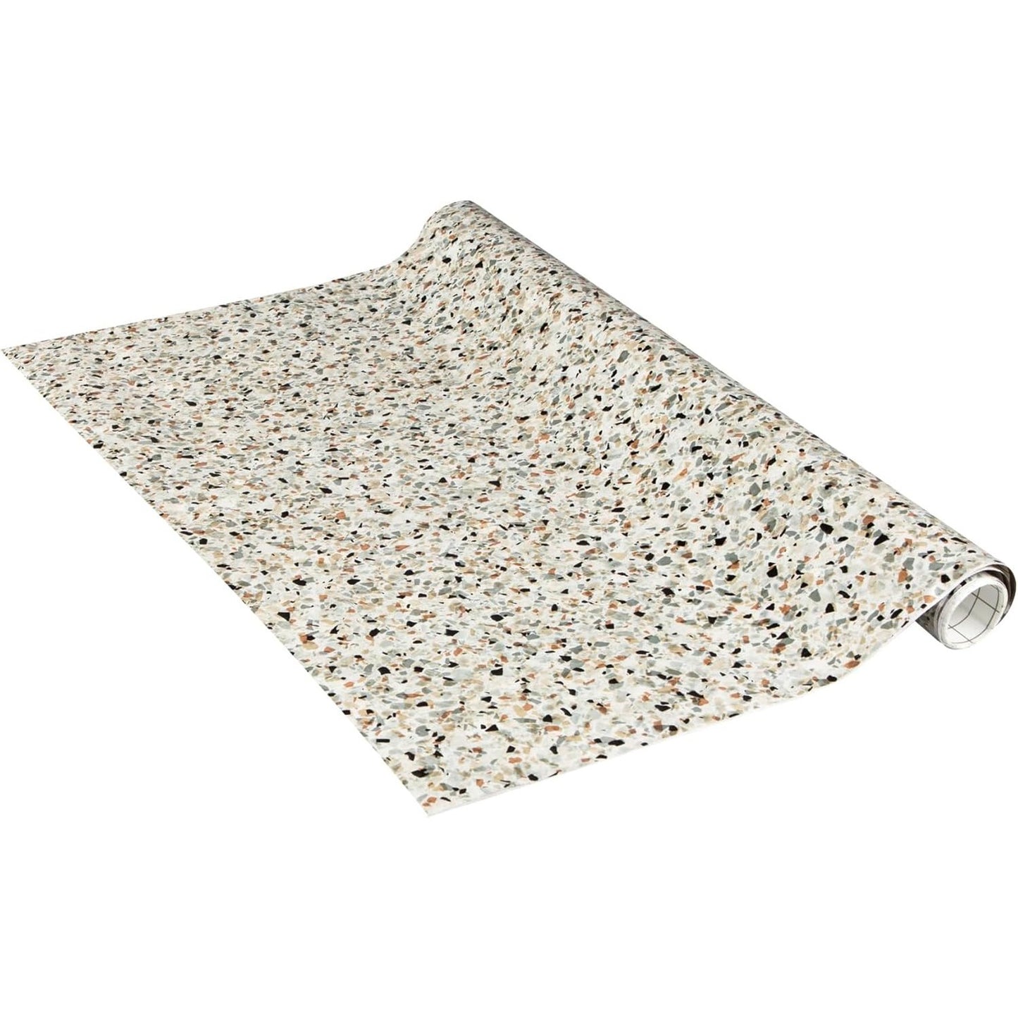 225211 - VENILIA Fletë ngjitëse Granite Mix, blu, 45 cm x 1.5 m, trashësi 95 μ, fletë vetëngjitëse për mobilje, fletë dekorative, letër-muri, fletë kuzhine, pa ftalate, prodhuar në BE