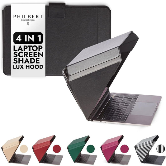276394 - Mbulesë Lux për Ekranin e Laptopit 4-në-1, Universal 15"/16", Patenta D790551 - E zezë