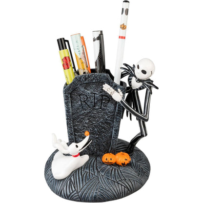 187398 - ERIK - Set Artikuj Shkrimi me Mbajtëse Stilolapsi 3D Nightmare Before Christmas, Material Rrëshire, Përfshin Stilolaps, Gomë, Laps, dhe Vizore | Dhuratë Jack Skellington