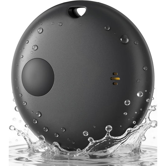 189698 - KUKIHO Gjurmues i Objekteve me Bluetooth, i Pajtueshëm me Apple Find My (iOS Vetëm), Pako prej 1 Gjurmuesi, me Bateri të Zëvendësueshme, për Çelësa, Portofole, Valixhe, Çanta dhe Bagazhe, Ngjyra e Zi