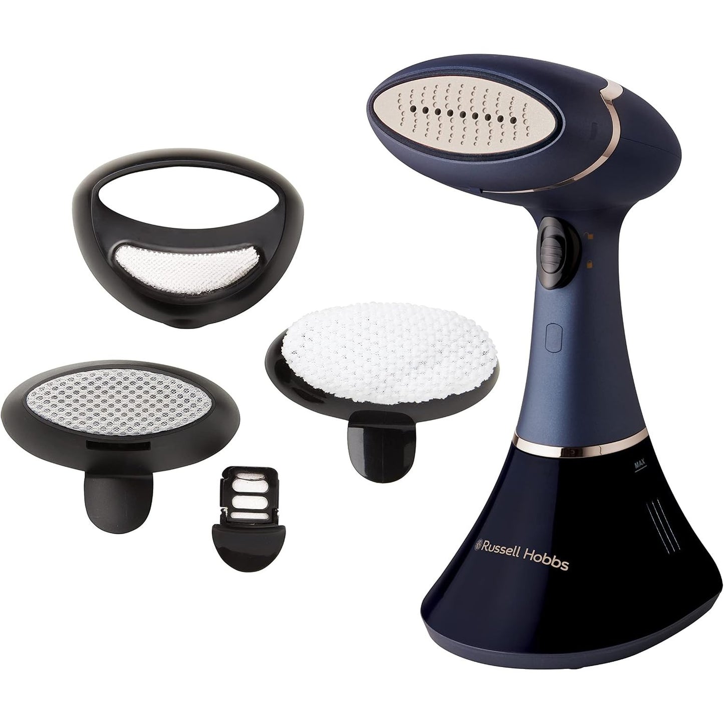 277409 - RUSSELL HOBBS Avullues rrobash Multi Steam Genie Pro Aroma, 1800W, avull 32g/min, 28041-56, me 3 aksesorë: rroba, perde, tapiceri dhe mbushës parfumi
