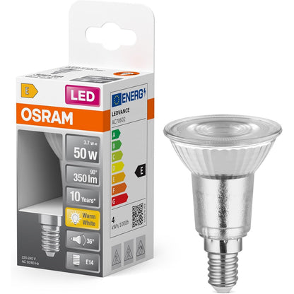 202540 - OSRAM Llampa LED STAR PAR16, 3.7W, Qelqi i Papërputhshëm, 350 lm, 2700 K, Klasa e Efikasitetit të Energjisë: E, CRI: 80
