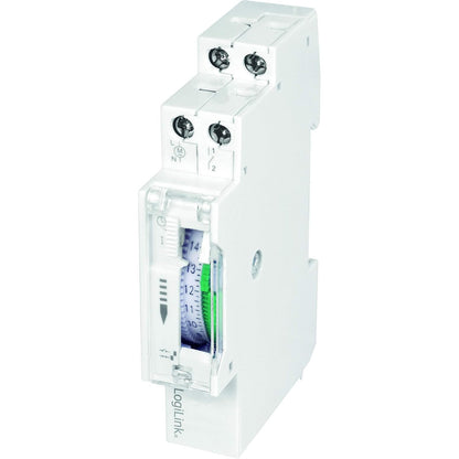 322551 - LOGILINK LogiLink ET0009 ET0009-DIN-RAIL - Kohëmatës mekanik për ndërrimin e pajisjeve, me mbrojtje