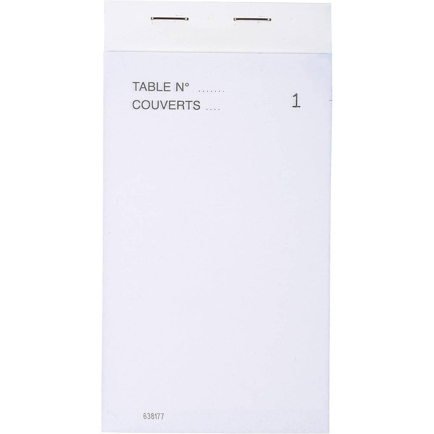 274228 - EXACOMPTA Ref. 96201E Pako me 10 Blloqe Porosish për Maître d'Hôtel, 50 fletë të bardha pa karbon, format vertikal 8 x 15 cm