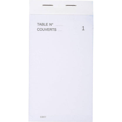274228 - EXACOMPTA Ref. 96201E Pako me 10 Blloqe Porosish për Maître d'Hôtel, 50 fletë të bardha pa karbon, format vertikal 8 x 15 cm