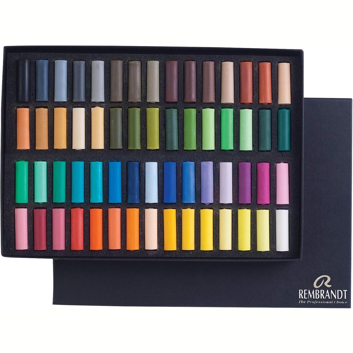 267958 - REMBRANDT Set Pastel i Butë Profesional, 60 Gjysmë Pastel, Përzgjedhje e Përgjithshme e Ngjyrave Deluxe