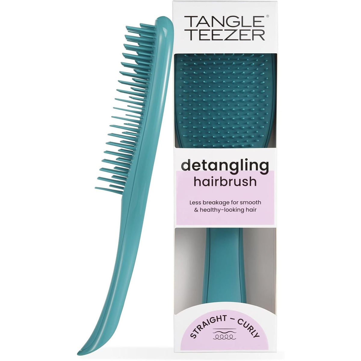 306517 - TANGLE TEEZER Furçë flokësh Ultimate Detangler, për flokë të lagur dhe të thatë, me qime me dy nivele, ngjyrë turkeze