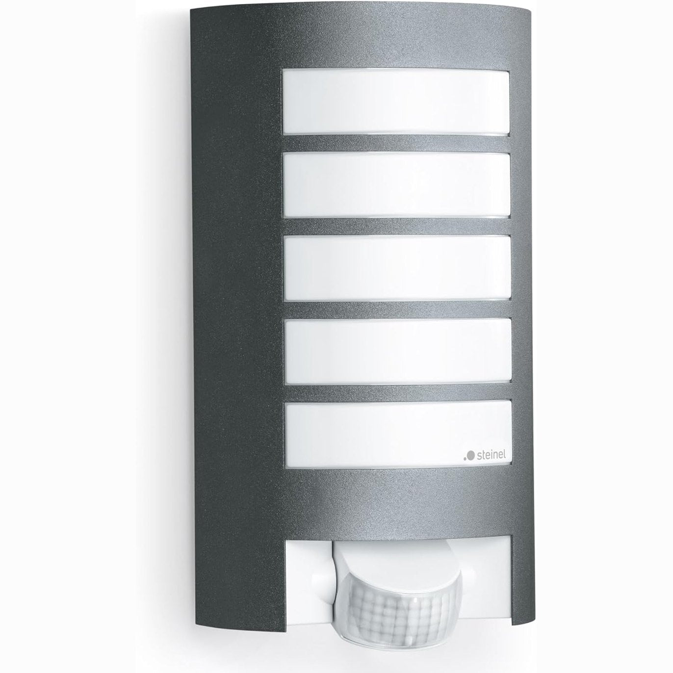 213513 - STEINEL Dritë muri L 12 S antracit, detektor lëvizjeje 180°, sensor muzgu, E27, maks. 60W, 27.2 x 15.5 x 10.8 cm