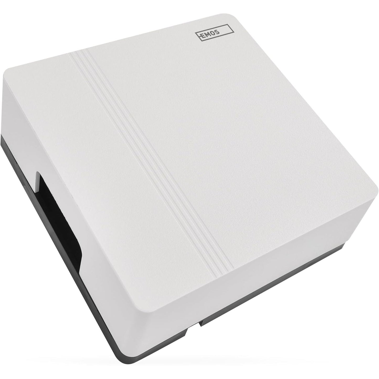 165068 - EMOS - Zile Dere me 2 Tela, Furnizim të Dyfishtë me Energji, Gong Klasik, E Bardhë, 1 Melodi Ding-Dong, Vëllimi 85dB, E Montuar në Mur, Katrore