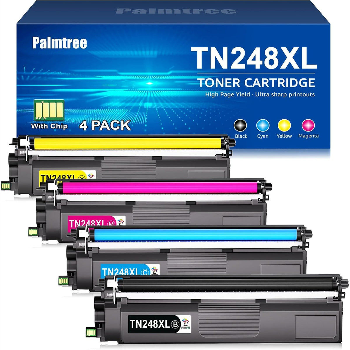 309758 - TONERI TN248XL TN248 i pajtueshëm me tonerin Brother MFC-L3760CDW, MFC-L3740CDW, MFC-L3740CDWE, DCP-L3560CDW, TN 248, DCP-L3520CDWE, MFC-L8390CDW, HL-L3240CDW HL-L3220CWE.