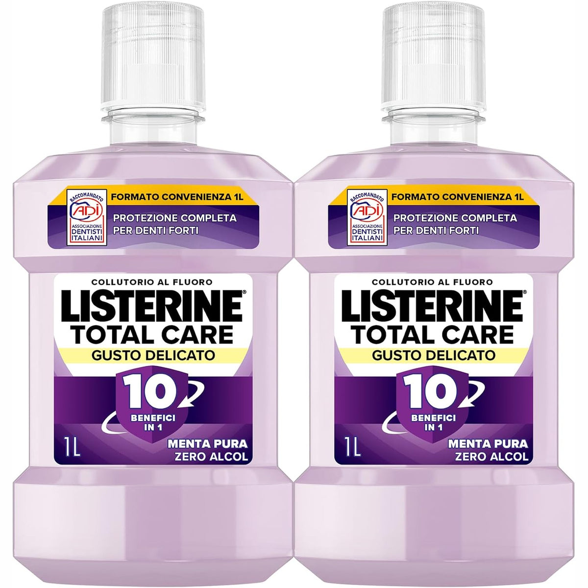 311839 - LISTERINE Shpëlarës goje Total Care 0% alkool, 10 përfitime në 1, 2x1L, aromë menteje
