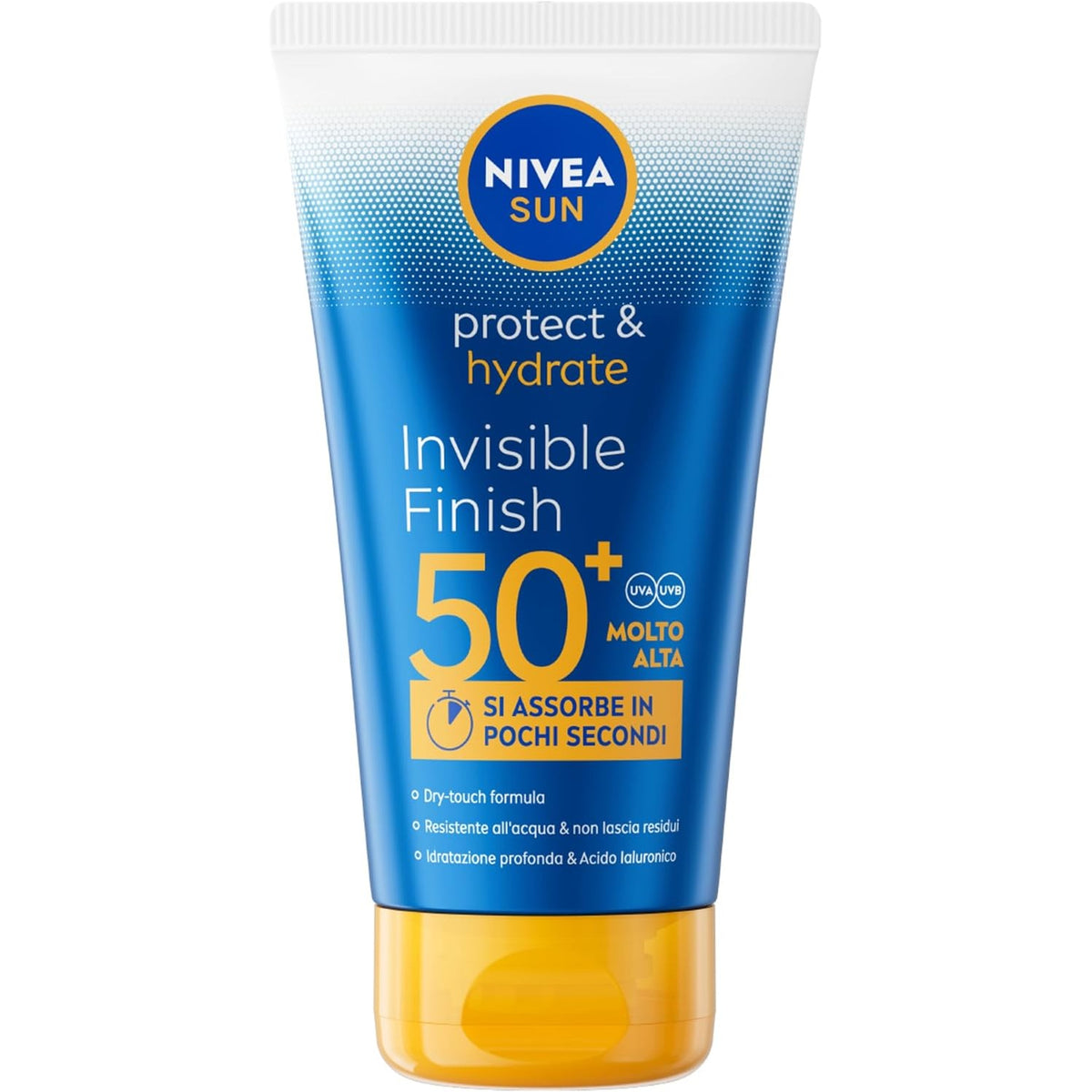 311948 - NIVEA SUN Krem Dielli Protect & Hydrate Invisible Finish SPF 50+ 150 ml, Mbrojtje nga dielli rezistente ndaj ujit 50+ me acid hialuronik