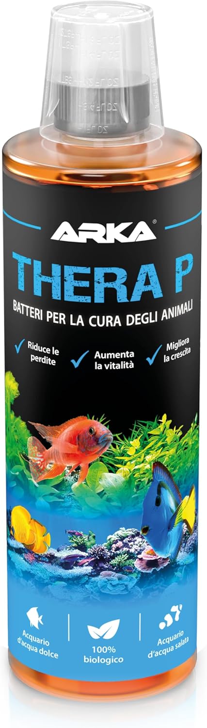247305 - ARKA Akuariumi për Kujdesin e Peshqve 473 ml, forcon vitalitetin, zvogëlon stresin dhe mbështet ekuilibrin natyror, kujdes biologjik për bakteret