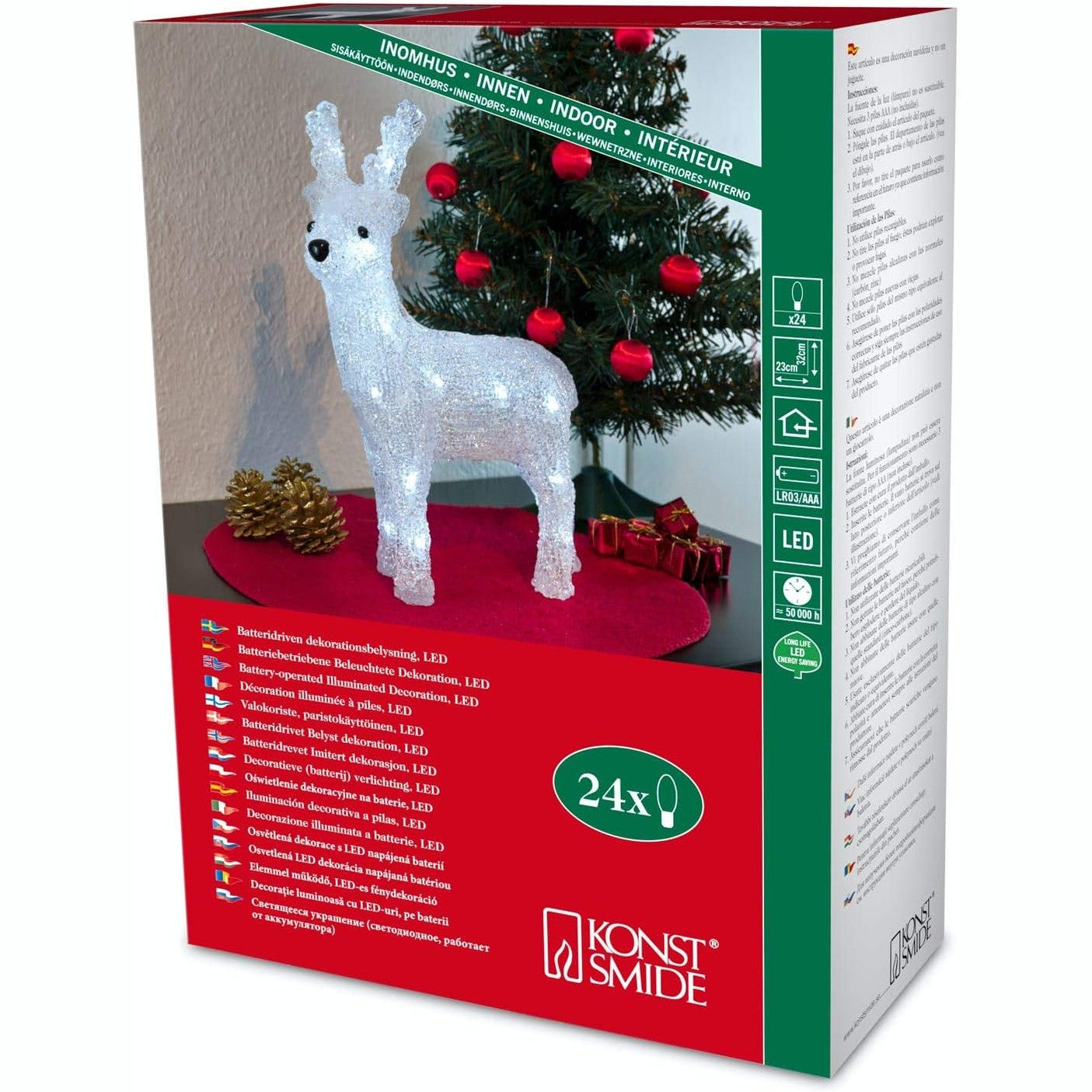 214902 - KONSTSMIDE Dritë LED për përdorim të brendshëm IP20, e bardhë, 32 x 23 cm