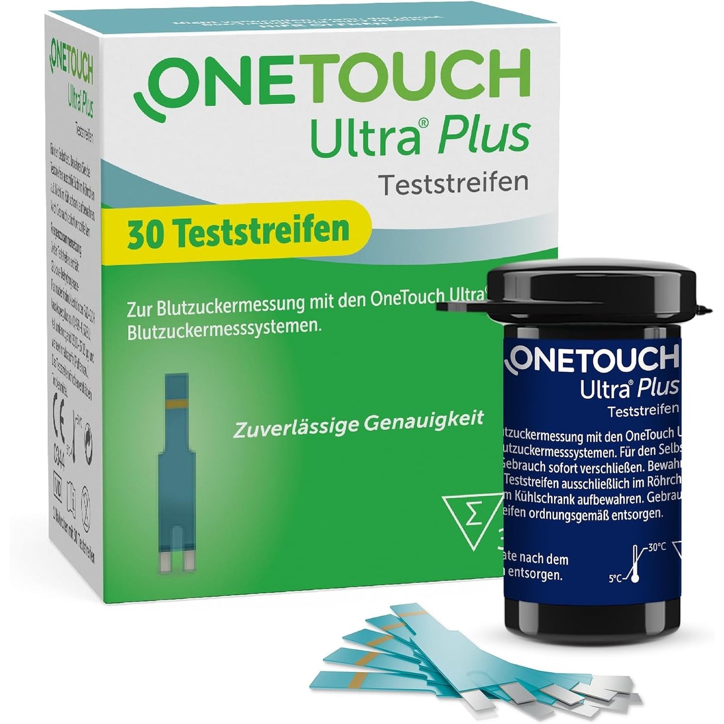 290089 - OneTouch Ultra® Plus Shirita testimi të glukozës në gjak | 30 shirita | 1 pako