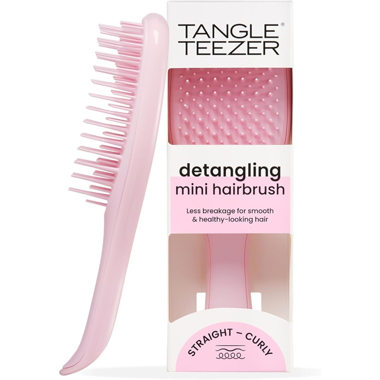 317763 - TANGLE TEEZER - Ultimate Detangler i Vogël - Furçë Detangler për Flokë të Lagur dhe të Tharë - Rozë Millennial