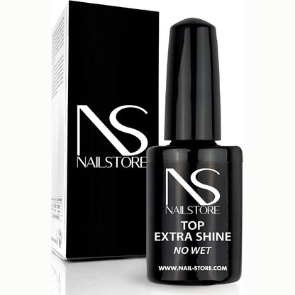 272501 - NAILSTORE Izolues thonjsh me shkëlqim pa shpërndarje, Shtresë profesionale për xhel dhe llak gjysmë të përhershëm, përfundim me shkëlqim, 15ml