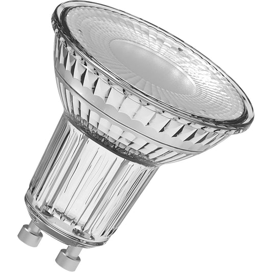 187523 - OSRAM - Llamba Reflektuese PAR16 Star Value, Bazë GU10, Materiali GL, 350 Lumen, Ngjyra e Bardhë e Ftohtë 4000K, Zëvendëson Llambat Konvencionale 50W, Pa errësim, Pako prej 10 Llampa