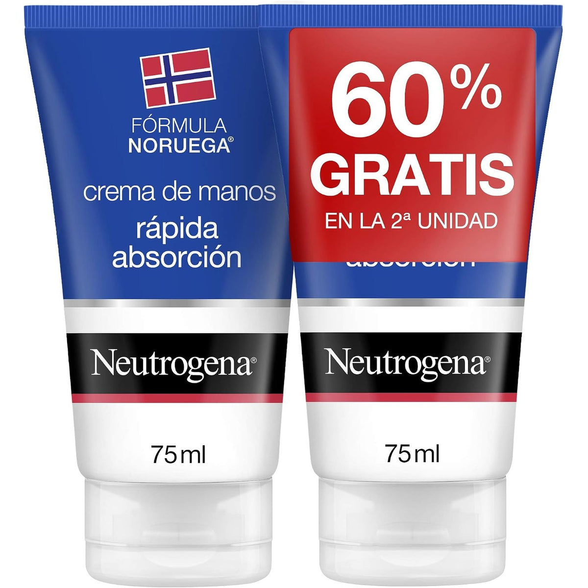 298619 - Neutrogena Krem duarsh Norwegian Formula, paketë 2 x 75ml, krem riparues për duar me glicerinë dhe vitaminë E
