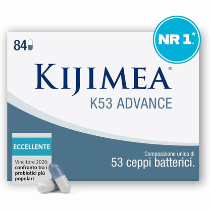 315421 - K53 Advance – Baktere të zorrëve, 84 kapsula, >500 miliardë CFU, pa laktozë, pa gluten, 53 lloje bakteriale, me biotinë